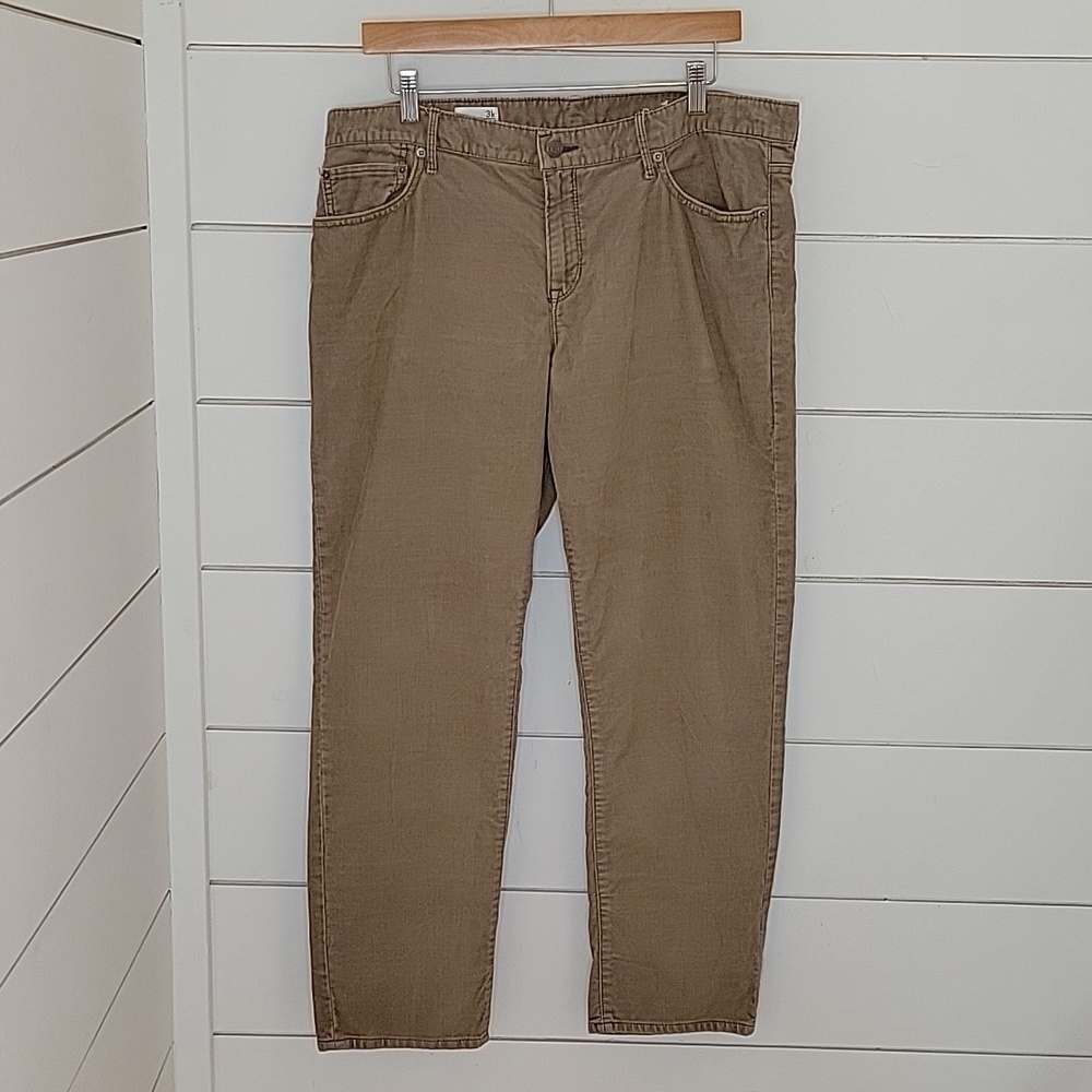 GAP 31R (see measurements) brown sexy boyfriend corduroy pants